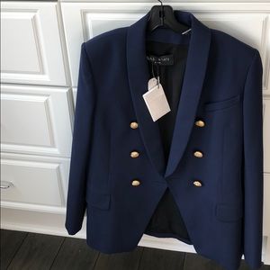Balmain blazer navy BNWT 44 gold buttons